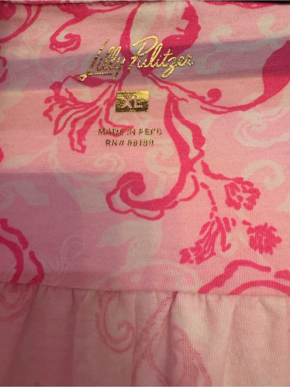 Lilly Pulitzer Pink Floral Sleeveless V-Neck Mini Dress - Picture 5 of 7